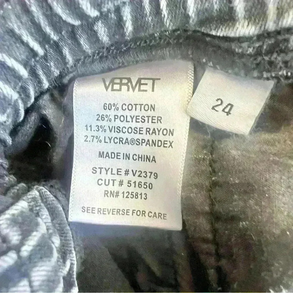 Vervet Women’s Denim Grey Acid Washed Stretchy Jogger Size 24 - Picture 10 of 11